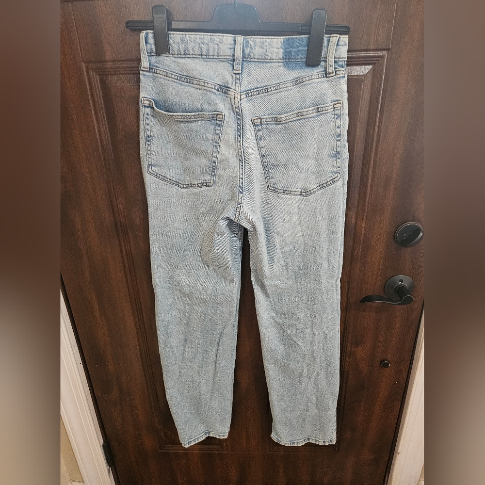 Wild Fable Distressed Light Denim Straight Jeans - Picture 6 of 7